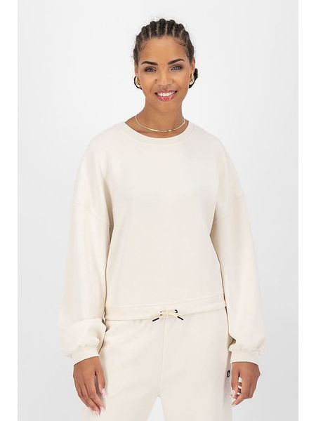 Alife and kickin Sweter "MeredithAK" w kolorze kremowym rozmiar: S. Brązowe swetry oversize Alife and Kickin, s, bez wzorów, bez ramiączek. Za 100,28 zł.