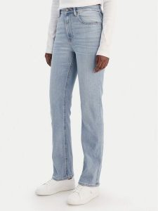 Calvin Klein Jeans Jeansy LV047E612G Niebieski Straight Fit. Niebieskie jeansy Calvin Klein Jeans, bez wzorów, z bawełny. Za 409,99 zł.