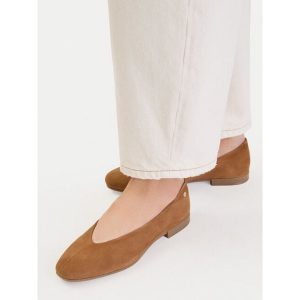 Baleriny Lasocki. Brązowe balerinki Lasocki, bez wzorów, bez obcasa, bez zapięcia. Za 159,99 zł.