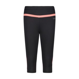 Damskie legginsy 3/4 CMP. Czarne legginsy CMP, bez wzorów, z materiału. Za 202,30 zł.