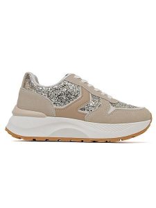 Sixth Sens Sneakersy w kolorze biało-beżowo-złotym rozmiar: 37. Białe trampki Sixth Sens, bez wzorów, bez zapięcia. Za 127,35 zł.