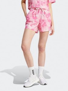 Adidas Szorty "AOP" w kolorze jasnoróżowym rozmiar: L. Różowe szorty ADIDAS, bez wzorów. Za 79,03 zł.