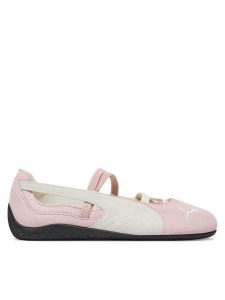Puma Baleriny Speedcat Ballet SD Wns 401287 01 Różowy. Czerwone balerinki Puma, bez wzorów, ze skóry, bez obcasa, bez zapięcia. Za 299,99 zł.