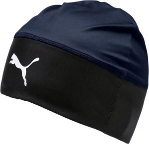 Czapka treningowa uniseks Puma Liga. Czarne czapki Puma, bez wzorów, z elastanu, sportowe. Za 65,99 zł.
