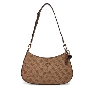 Torebka Guess. Brązowe torebki klasyczne Guess, z aplikacjami, bez dodatków. Za 419,99 zł.