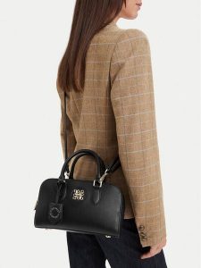 Nine West Torebka CEO- SATIN BLOOM-LDA9374 Czarny. Czarne kuferki Nine West, bez wzorów, ze skóry, bez dodatków. Za 229,99 zł.