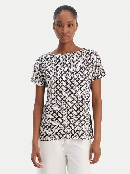 Marella Bluzka Sansa 2615111071 Czarny Regular Fit. Czarne bluzki Marella, bez wzorów, z syntetyku, bez kołnierzyka, bez ramiączek. Za 379,99 zł.