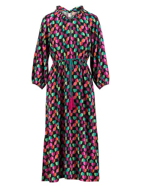 Blutsgeschwister Sukienka ze wzorem rozmiar: XL. Sukienki Blutsgeschwister, xl, bez wzorów, z bawełny, bez kołnierzyka, bez ramiączek, midi. Za 239,95 zł.