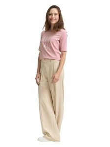 Tom Tailor Koszulka w kolorze jasnoróżowym rozmiar: L. Różowe bluzki Tom Tailor, l, bez wzorów, bez kołnierzyka, bez ramiączek. Za 39,99 zł.