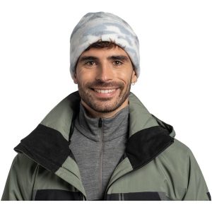 Czapka BUFF POLAR PRINTS BEANIE COMAT SNOW. Białe czapki Buff, bez wzorów, z polaru. W wyprzedaży za 97,44 zł.