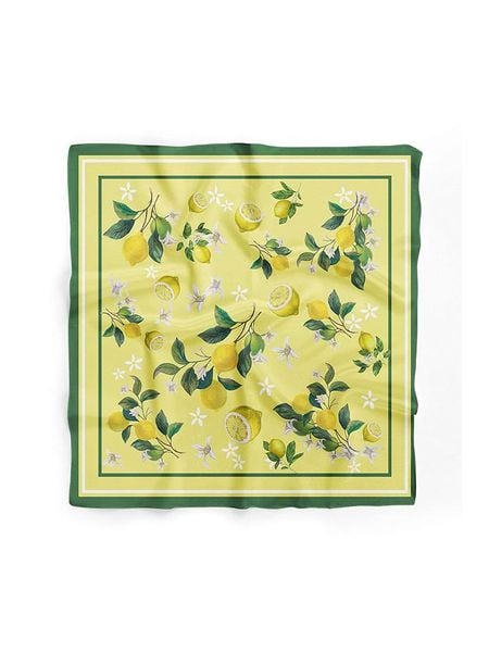 Lucky Bees Chusta w kolorze żółto-zielonym - 55 x 55 cm rozmiar: onesize. Zielone apaszki i chusty Lucky Bees, bez wzorów, z materiału. Za 62,03 zł.