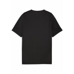 Młodzieżowa koszulka treningowa Manchester City PUMA Black Silver Metallic. Czarna bluzki Puma, l, bez wzorów, młodzieżowe, bez kołnierzyka, bez ramiączek. Za 199,00 zł.