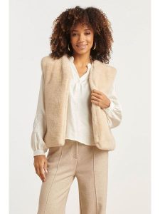 Smashed Lemon Kamizelka w kolorze beżowym rozmiar: S. Brązowe kamizelki Smashed Lemon, s, bez wzorów, bez kołnierzyka, bez ramiączek, bez kaptura. Za 165,99 zł.