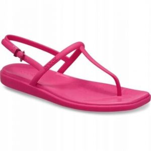 Japonki Dla Dorosłych Crocs Miami Thong Flip. Żółte klapki Crocs, bez wzorów, z materiału, bez obcasa. Za 139,99 zł.