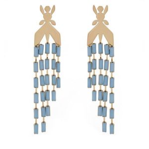 Kolczyki Patrizia Pepe. Niebieskie kolczyki Patrizia Pepe. Za 359,99 zł.