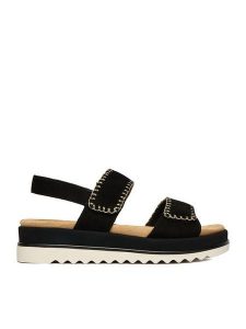 Remonte Sandały CEO-D3P50-02 Czarny. Czarne sandały Remonte, bez wzorów, ze skóry, bez obcasa, na płaskiej podeszwie, bez zapięcia. Za 389,99 zł.