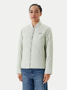 Tommy Jeans Kurtka przejściowa DW0DW20962 Zielony Regular Fit. Zielone kurtki Tommy Jeans, l, bez wzorów, z jeansu, bez kaptura. Za 419,99 zł.