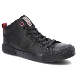 Czarne Trampki Cross Jeans Damskie Wygodne Obuwie. Czarne trampki Cross Jeans, bez wzorów, z jeansu, bez zapięcia. Za 99,00 zł.