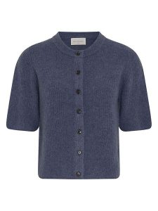 MOSS COPENHAGEN Kardigan "Jinie Hope" w kolorze granatowym rozmiar: L/XL. Niebieskie kardigany Moss Copenhagen, z wełny. Za 179,64 zł.