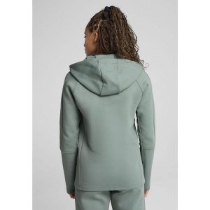 Damska rozpinana bluza z kapturem EVOSTRIPE PUMA Green Moon. Zielone kurtki Puma, xs, bez wzorów, z kapturem. W wyprzedaży za 219,00 zł.