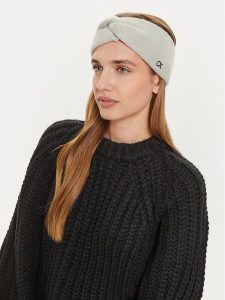 Calvin Klein Opaska materiałowa K60K612591 Szary. Szare rękawiczki Calvin Klein, bez wzorów, z materiału. Za 129,99 zł.