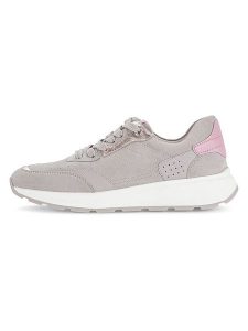 Gabor Skórzane sneakersy w kolorze szarobrązowym rozmiar: 40. Szare trampki Gabor, bez wzorów, bez zapięcia. Za 232,23 zł.