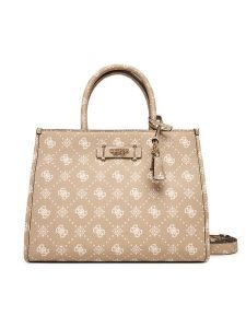 Guess Torebka Silia HWGP98 90220 Beżowy. Brązowe kuferki Guess, z aplikacjami, ze skóry, bez dodatków. Za 519,99 zł.