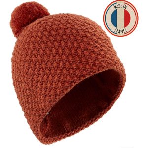 Czapka narciarska dla dorosłych Wedze Timeless. Brązowe czapki WED'ZE, bez wzorów, z dzianiny, sportowe. Za 79,99 zł.