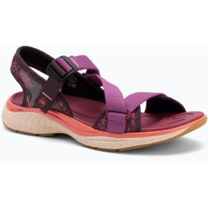 Sandały damskie Keen Leiki OT Plum Perfect/Dubarry Pink 39. Czerwone sandały Keen, bez wzorów, bez obcasa, bez zapięcia. Za 363,99 zł.