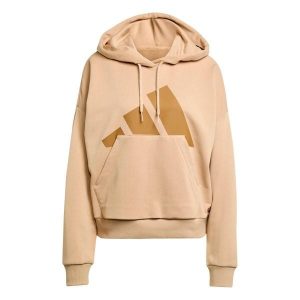 Bluza damska z kapturem adidas Essentials Big Logo French Terry. Brązowe bluzy ADIDAS, bez wzorów, z kapturem. W wyprzedaży za 194,50 zł.