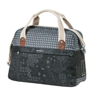 Torba na zakupy „Boheme-Carry All”. Czarne shopper bag BASIL, bez wzorów, z poliesteru, na ramię, bez dodatków. Za 307,49 zł.