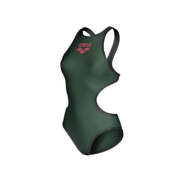 Strój kąpielowy damski Arena Big Logo. Czerwone stroje jednoczęściowe Arena, bez wzorów. Za 169,99 zł.