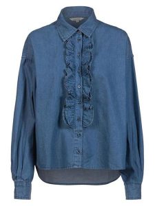 Herrlicher Koszula dżinsowa w kolorze granatowym rozmiar: L. Niebieskie koszule Herrlicher, l, z aplikacjami, z bawełny, bez kołnierzyka, bez ramiączek. Za 152,99 zł.