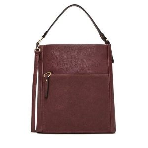 Torebka Lasocki. Czerwone torebki klasyczne Lasocki, bez wzorów, bez dodatków. Za 199,99 zł.