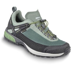 Buty trekkingowe damskie MEINDL Speed Trail Lady GTX, z membraną Gore-Tex. Zielone buty trekkingowe MEINDL, z gore-texu, bez zapięcia. Za 799,90 zł.