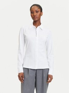 KARL LAGERFELD Koszula A3W17103 Biały Slim Fit. Białe koszule KARL LAGERFELD, xl, bez wzorów, z bawełny, bez kołnierzyka, bez ramiączek. Za 459,99 zł.