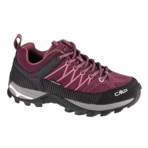Damskie Buty Turystyczne Rigel Suede Low Cut. Czarne buty trekkingowe CMP, bez zapięcia. Za 604,99 zł.