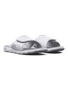Under Armour Klapki "Ignite Pro" w kolorze białym rozmiar: 42. Białe klapki Under Armour, bez wzorów, z otwartym noskiem, bez obcasa. Za 118,56 zł.