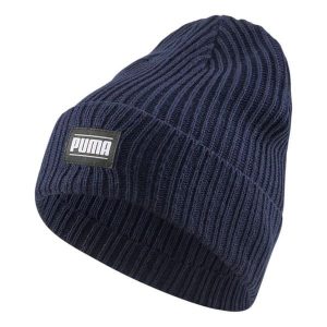 Czapka Prążkowana Akryl Z Mankietami Classic. Niebieskie czapki Puma, bez wzorów, prążkowane, sportowe. Za 110,99 zł.