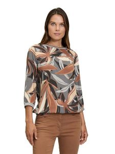 Betty Barclay Bluzka w kolorze beżowo-brązowo-szarym rozmiar: 44. Brązowe bluzki Betty Barclay, bez wzorów, z wiskozy, bez kołnierzyka, bez ramiączek. Za 127,95 zł.