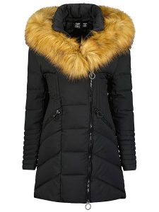 Canadian Peak Parka "Chayeak" w kolorze czarnym rozmiar: XL. Czarne płaszcze Canadian Peak, xl, bez wzorów, bez kaptura. Za 269,18 zł.