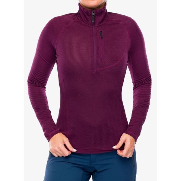 Bluza termoaktywna damska Black Diamond Coefficient LT Quarter Zip Pullover. Fioletowe bluzy Black Diamond, m, bez wzorów, bez kaptura. Za 314,99 zł.