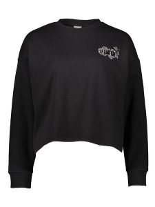 Puma Bluza "Essentials+" w kolorze czarnym rozmiar: M. Czarne bluzy Puma, m, bez wzorów, bez kaptura. Za 122,96 zł.