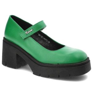 Zielone Półbuty Karino Skórzane Buty Na Obcasie. Zielone półbuty Karino, bez wzorów, ze skóry, bez obcasa, na obcasie, bez zapięcia. Za 329,00 zł.