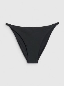 4F Dół od bikini damski - czarny M. Czarne bikini 4f, bez wzorów, z dzianiny. Za 49,99 zł.