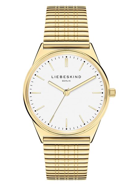 Liebeskind Zegarek kwarcowy w kolorze złoto-białym rozmiar: onesize. Białe, analogowe zegarki Liebeskind. Za 269,95 zł.