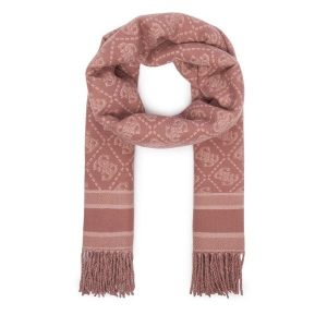Szalik Guess. Czerwone szaliki Guess, z aplikacjami. Za 194,99 zł.