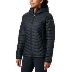 Kurtka puchowa damska Columbia Powder Lite. Niebieskie kurtki Columbia, xs, bez wzorów, z puchu, bez kaptura. Za 485,99 zł.
