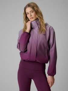 4F Kurtka przejściowa membrana 5000 damska - multikolor M. Brązowe kurtki 4f, m, bez wzorów, z materiału, bez kaptura. Za 349,99 zł.