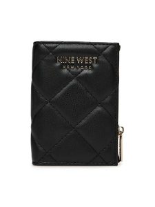 Nine West Portfel CEO-NW-W1-006-SS26 Czarny. Czarne portfele Nine West, bez wzorów, z materiału. Za 59,99 zł.